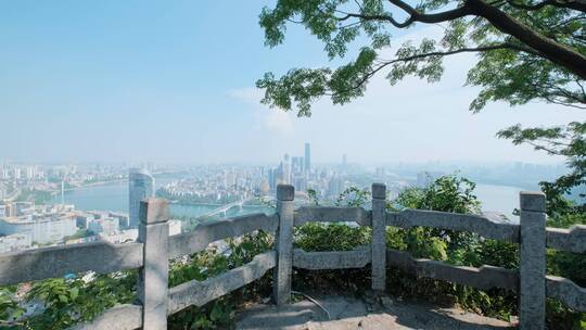 广西柳州全景马鞍山风景城市风光