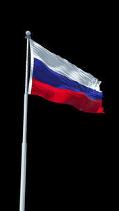 俄罗斯国旗阿尔法通道垂直方向