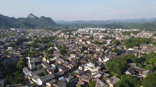 航拍 贵阳 青岩古镇 5A 景区