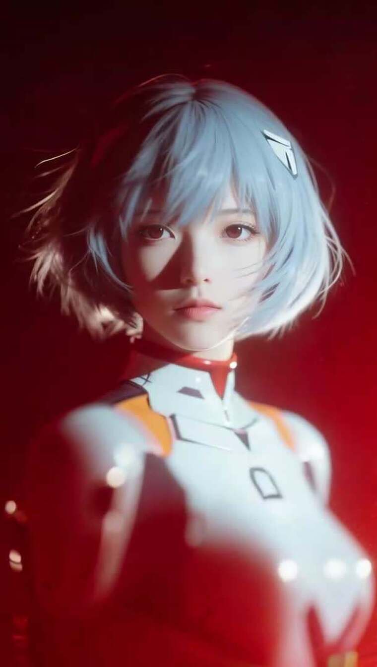 动漫角色仿妆女性特写