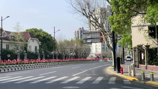 上海浦西江苏路街景