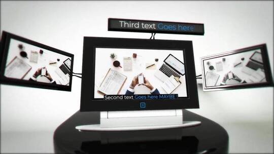 3D动态视频显示宣传动画展示AE模板
