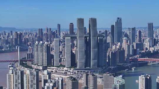 重庆城市地标建筑航拍