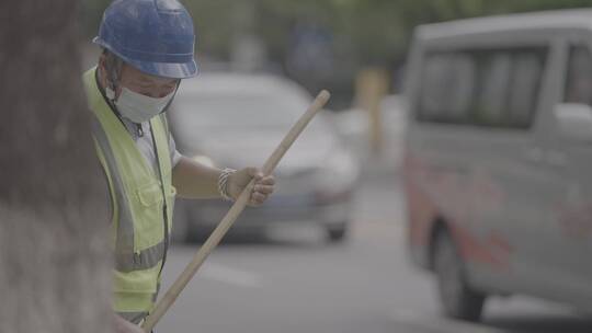 环卫工人视频素材模板下载