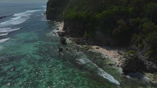 印尼巴厘岛Melasti海滩航拍风光