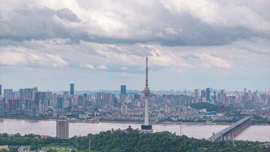 武汉城市地标天际线风光