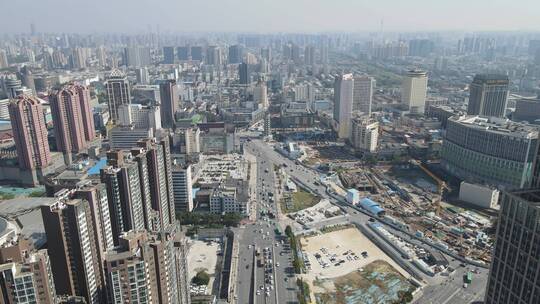 航拍河南郑州城市宣传片地标建筑