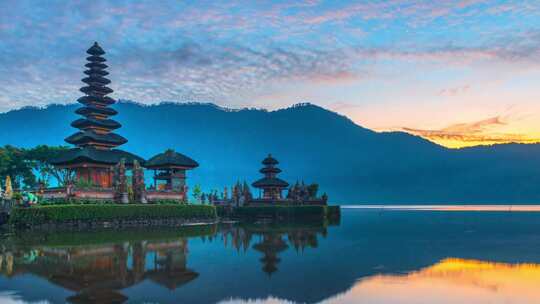 晚霞日出日落延时拍摄