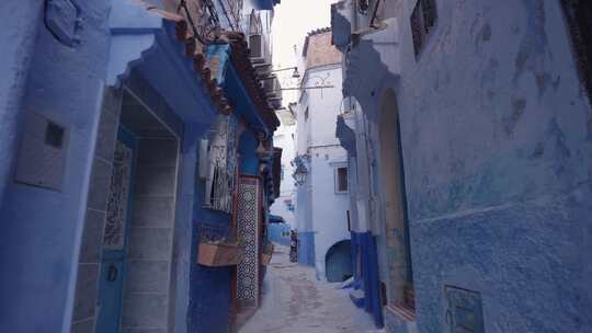 蓝色，独特，Chefchaouen，探索