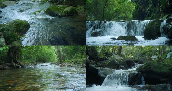 4k山泉水泉水溪水矿泉水溪流流水白酒酿酒高清在线视频素材下载