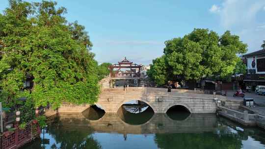 同里古镇清晨航拍