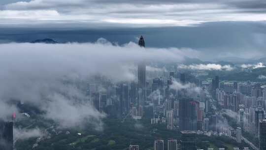 深圳城市云海航拍