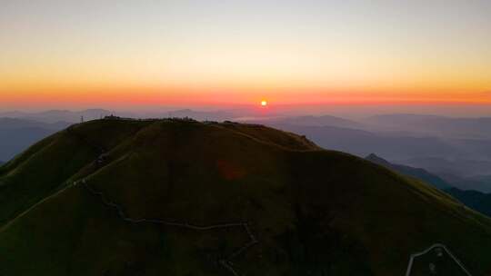 唯美武功山日出美景