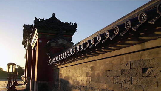 北京天坛公园皇穹宇琉璃瓦