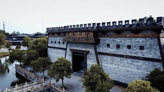 湖北咸宁赤壁古战场视频视频素材模板下载