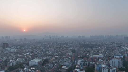 泉州开元寺东西塔航拍西街泉州市区建筑风光