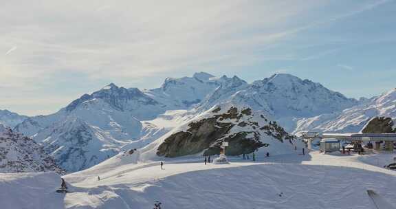 Verbier，滑雪胜地，瑞士，阿尔卑斯