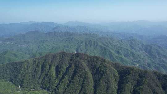 4K震撼秦巴自然山峰地貌沟壑航拍视频视频素材模板下载