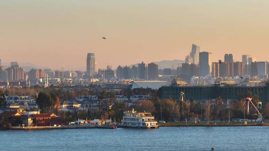 昆明滇池大坝航拍