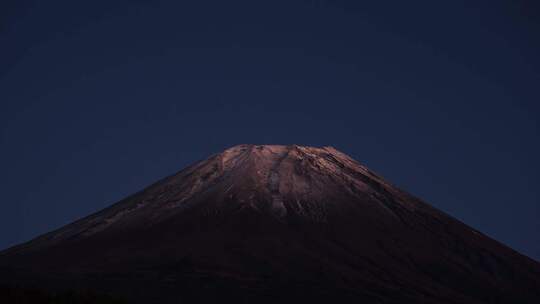 富士山夜空星空延时