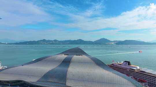 太子湾蛇口港航拍蛇口邮轮中心邮轮母港深圳