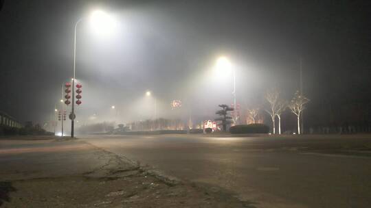 中国北方城市元旦跨年新年春节烟花夜景航拍