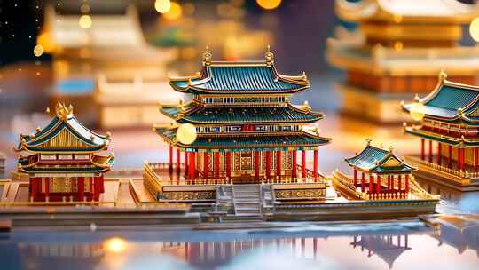 梦幻宫殿古典建筑艺术之美楼阁亭台雕梁画栋