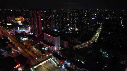 广东佛山千灯湖区城市航拍