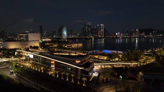 欢乐港湾前海夜景灯光