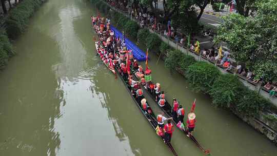 中国广东省广州市越秀区杨箕村龙舟采青