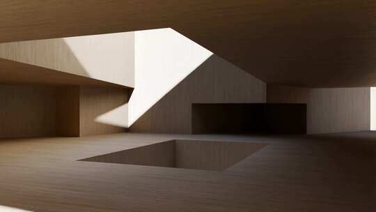 室内光影空间建筑素材