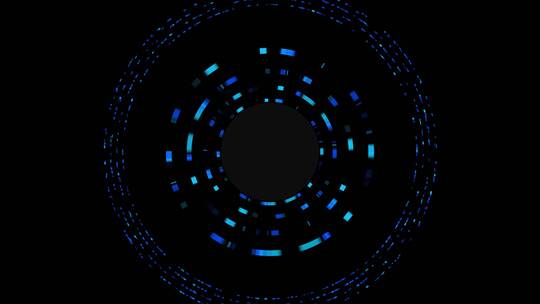 科技感圆圈线段旋转AE视频素材教程下载
