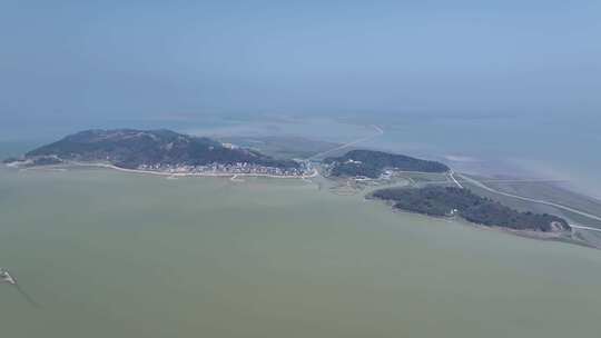 上饶市鄱阳县长山岛鄱阳湖湿地航拍自然风光