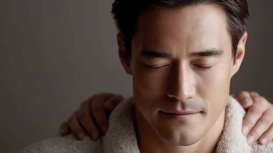 享受肩颈按摩放松身心