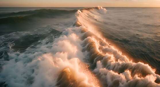 大海海浪阳光海洋浪花海水大气震撼开场片头