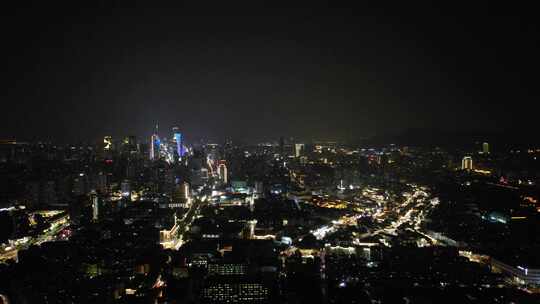 江苏南京城市夜景灯光中华门东秦淮河夜景