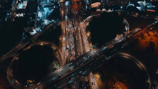 航拍深圳水贝夜景高楼