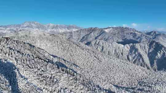 雪山雪景航拍