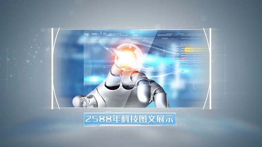 白色图文照片展示片头包装