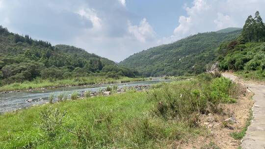 河边河水4K实拍视频