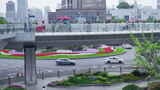 上海城市实拍天桥高清在线视频素材下载