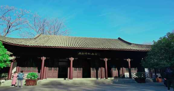 4K高清实拍安徽滁州欧阳修纪念馆历史景观
