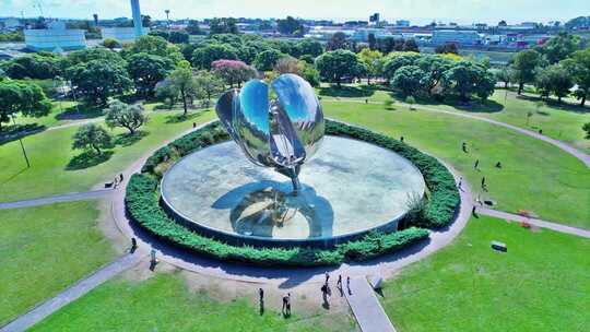 阿根廷 布宜诺斯艾利斯标志性建筑航拍