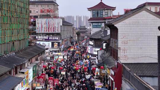 洛阳市老城区丽景门西大街视频素材模板下载