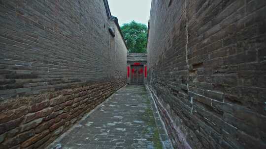 沧桑古城古建高墙古城小巷