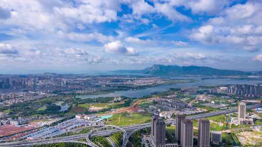 城市航拍全景