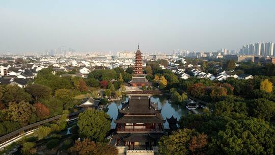 苏州园林古建筑风光 盘门