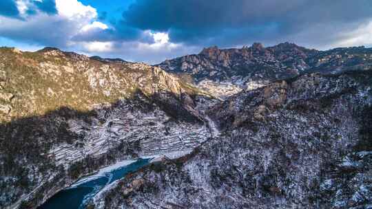 崂山雪景