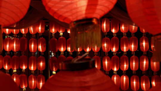 传统节日观赏红灯笼