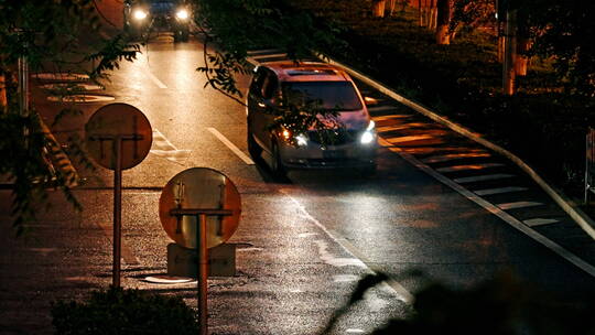 城市夜景车流视频素材模板下载